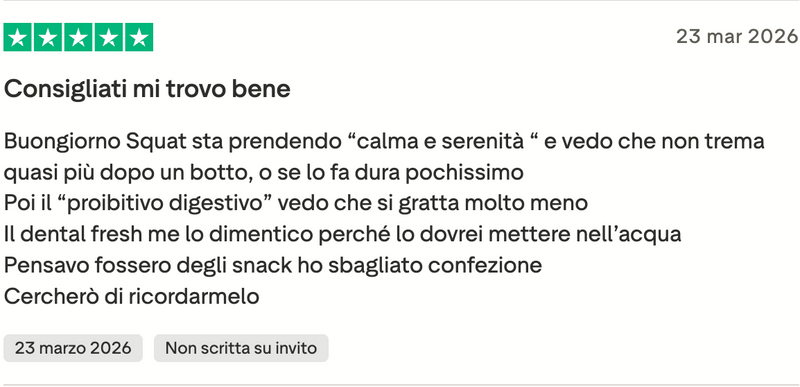 Recensione Cliente IntegroPet